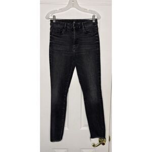 Mother Women's High Waisted Looker Ankle Fray Night Hawk 27